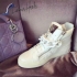 Giuseppe Zanotti White Chain Leather Hi-Top Trainers sneakers